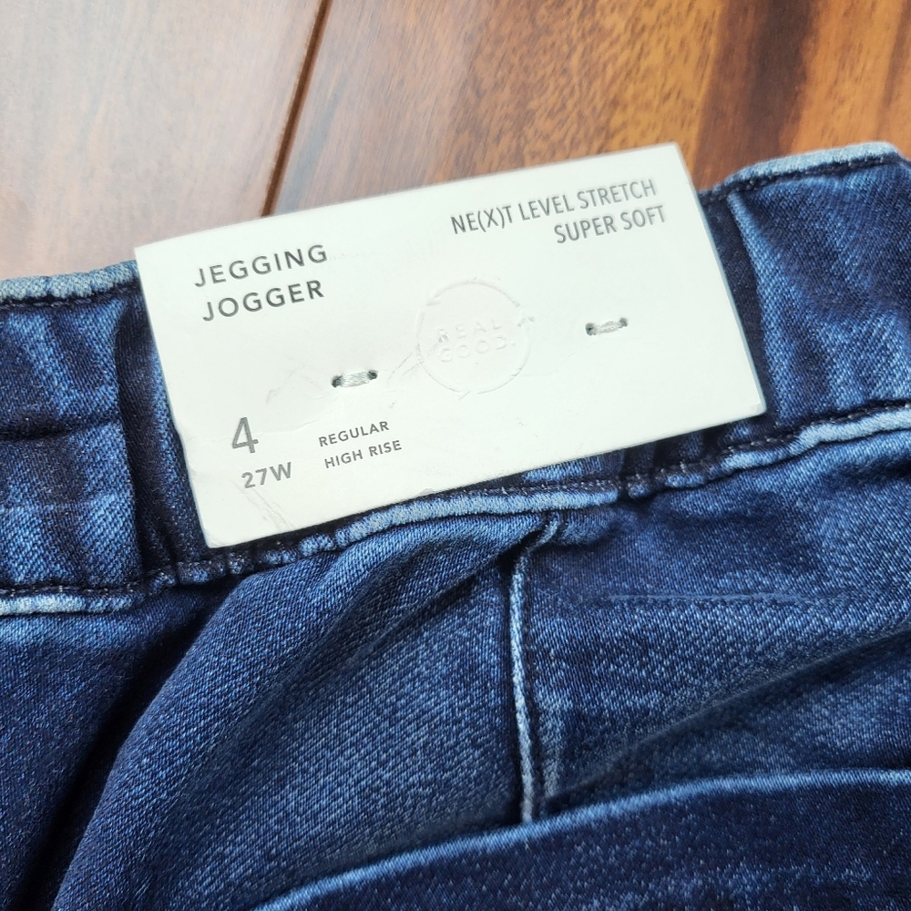 American Eagle Joggers / Jeggings Womens sz 4 Denim Jeans Elastic Waist Pants - Picture 3 of 10